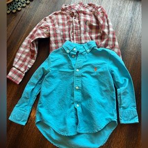 Toddler Ralph Lauren Button Downs, Lot of 2